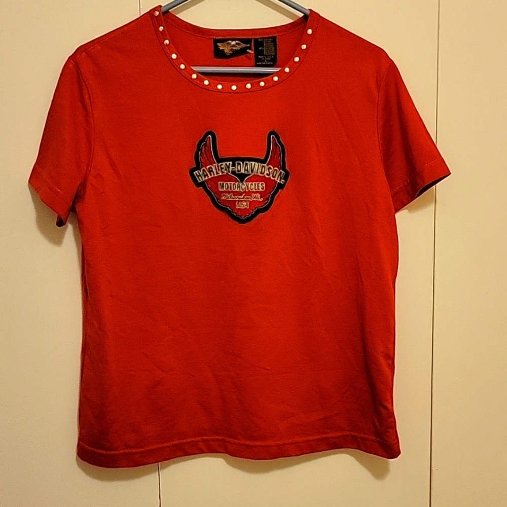 Ladies Harley Davidson short sleeve tee shirt size large